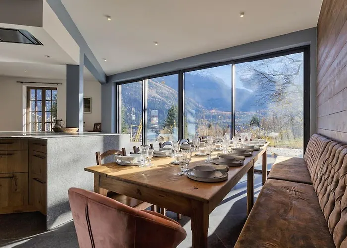 Le Murger De Luxe 240m2 6 Ch Vue Mtblanc Sauna 木屋 霞慕尼