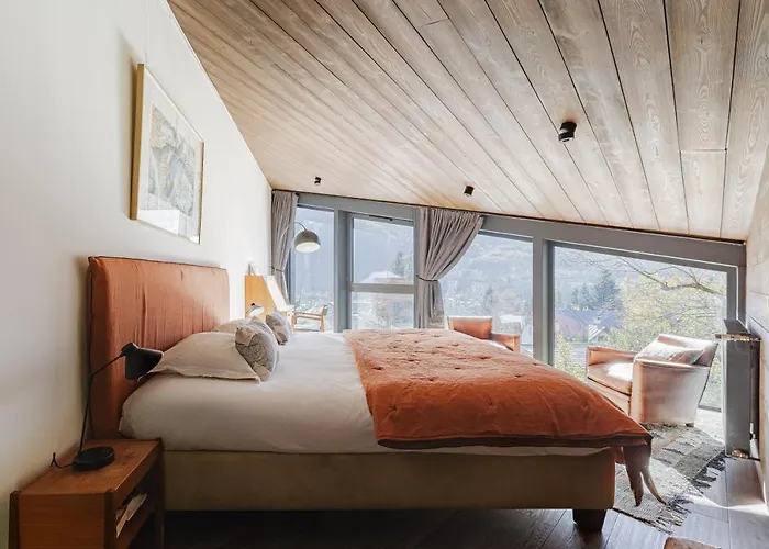 Le Murger De Luxe 240m2 6 Ch Vue Mtblanc Sauna 木屋